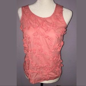 J. Crew Ruthie Ruffle Shell Sleeveless Blouse